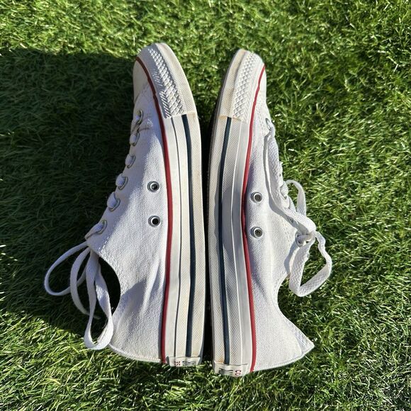 Converse Shoes Mens Size 6‎ Low Top Unisex All Star White Casual Sneakers - Picture 6 of 11
